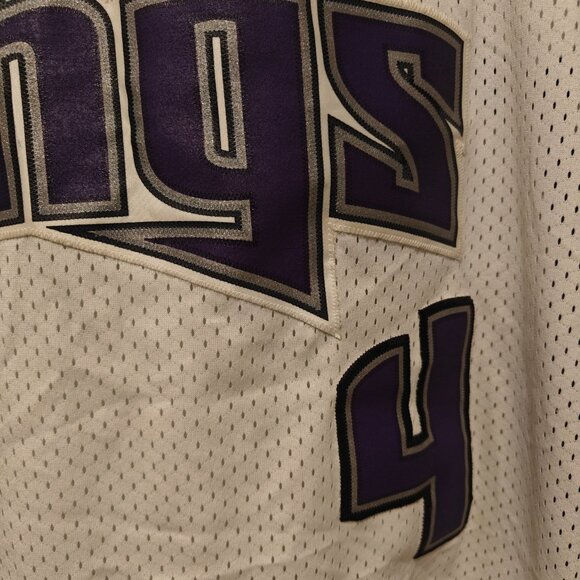Vintage Nike Sacramento Kings Chris Webber Jersey #4 Men's XL NBA White Purple - Picture 5 of 14